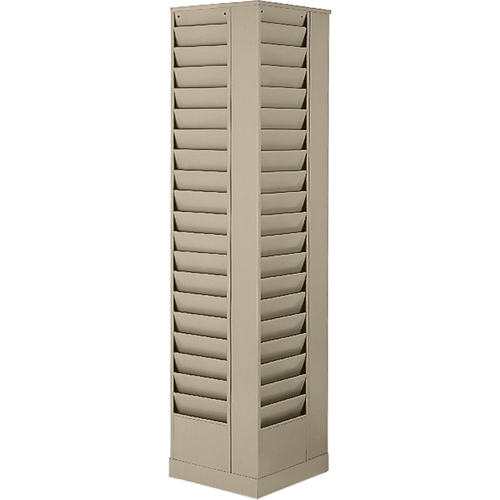Literature Storage Racks, Rotating, 23 Slots, Steel, 14-1/8" W x 14-1/8" D x 66" H Infinity Industrial Services Inc.