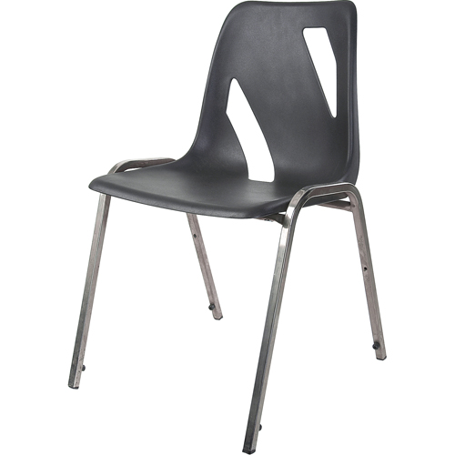Chaise empilable, Vinyle, Hauteur 31", Capacit&eacute; 275 lb, Noir Infinity Industrial Services Inc.