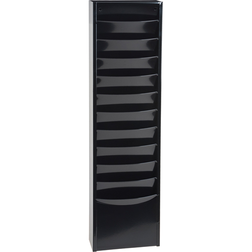 Literature Storage Racks, Stationary, 11 Slots, Steel, 9-3/4" W x 4-1/8" D x 36" H Infinity Industrial Services Inc.