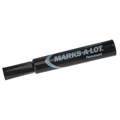 Marks-a-Lot Permanent Markers, Chisel, Black Infinity Industrial Services Inc.