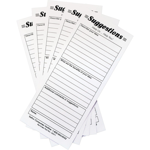 Suggestion Boxes - Suggestion Cards, 25/pkg Infinity Industrial Services Inc.