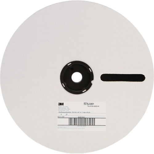 Attache, Boucle, 50 vg x 5/8", Adh&eacute;sif, Noir Infinity Industrial Services Inc.