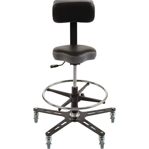 Chaise ergonomique TF150, Ajustable, Vinyle Si&egrave;ge, Noir Infinity Industrial Services Inc.