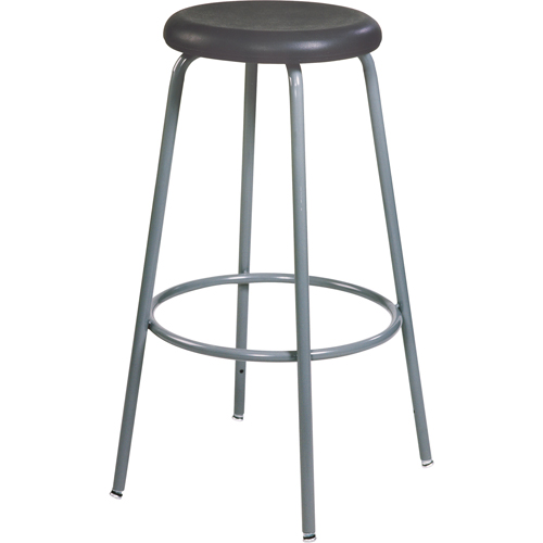 500 Series Stool, Stationary, Adjustable, 27" - 35", Polyurethane Seat, Black Infinity Industrial Services Inc.