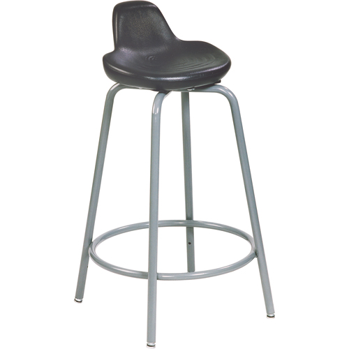 500 Series Stool, Sit/Stand, Adjustable, 25" - 33", Polyurethane Seat, Black Infinity Industrial Services Inc.