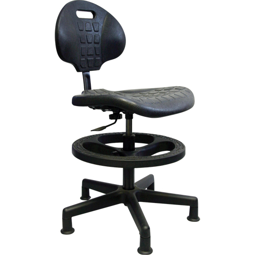 Si&egrave;ges ergonomiques robustes, Polyur&eacute;thane, Noir, Capacit&eacute; 250 lb Infinity Industrial Services Inc.