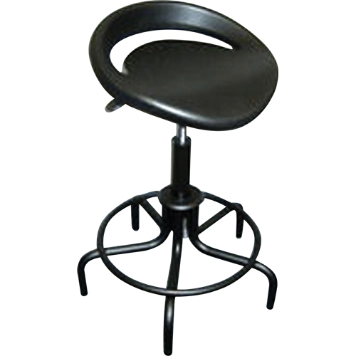 Tabouret surdimensionn&eacute; de s&eacute;rie 6000, Stationnaire, Ajustable, , Polyur&eacute;thane Si&egrave;ge, Noir Infinity Industrial Services Inc.