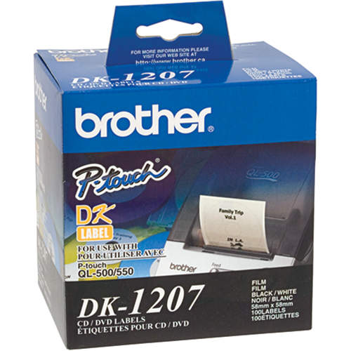 &eacute;tiquettes pour DC/DVD rondes coup&eacute;es &agrave; l'emporte pi&egrave;ce de s&eacute;rie DK Infinity Industrial Services Inc.
