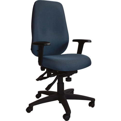 Chaises ergonomiques de s&eacute;rie petite Cierra, Tissu, Bleu, Capacit&eacute; 300 lb Infinity Industrial Services Inc.