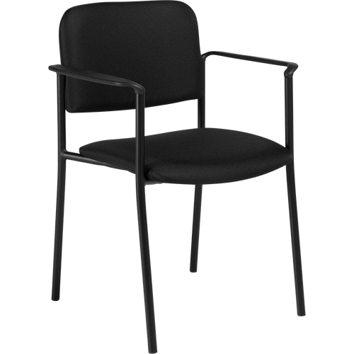 Chaises empilables, Tissu, Hauteur 32", Capacit&eacute; 300 lb, Noir Infinity Industrial Services Inc.