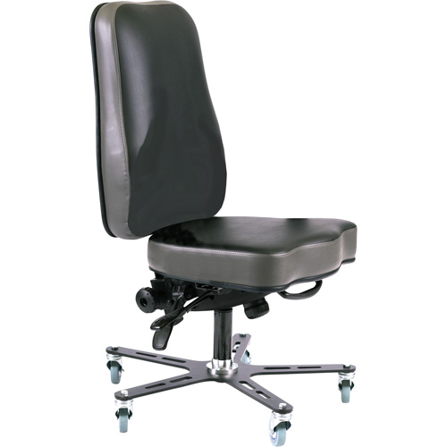 Chaise ergonomique Synergo I, Mobile, Vinyle Si&egrave;ge, Noir Infinity Industrial Services Inc.
