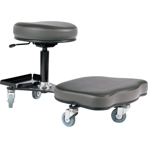 Flex Ergonomic Chair, Vinyl, Black/Grey Infinity Industrial Services Inc.