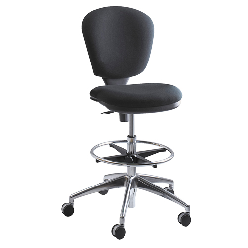 Chaise &agrave; hauteur ajustable Metro, Tissu, Noir, Capacit&eacute; 250 lb Infinity Industrial Services Inc.
