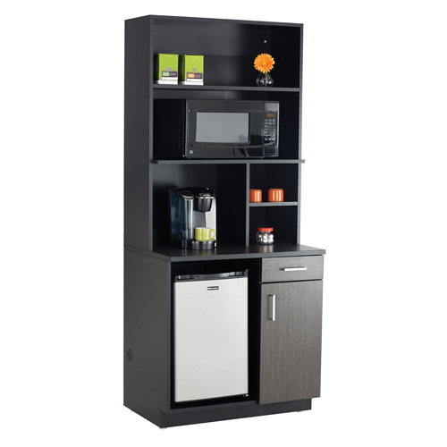Modular Cabinet, Melamine, 39" H x 36" W x 25" D, Asian Night/Black Infinity Industrial Services Inc.