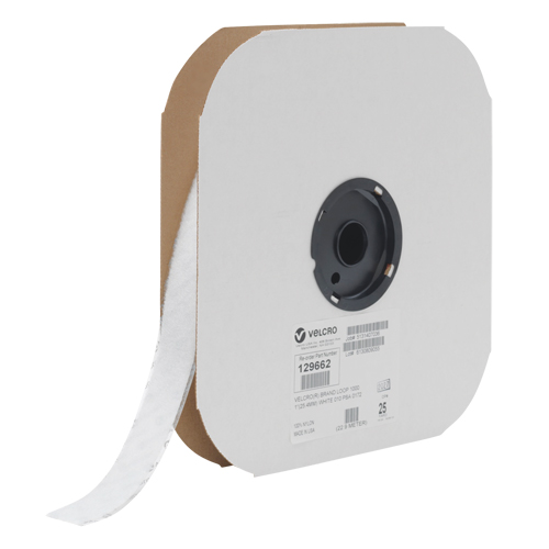 Fastener Tape, Loop, 25 yds x 1", Sew-On, White Infinity Industrial Services Inc.