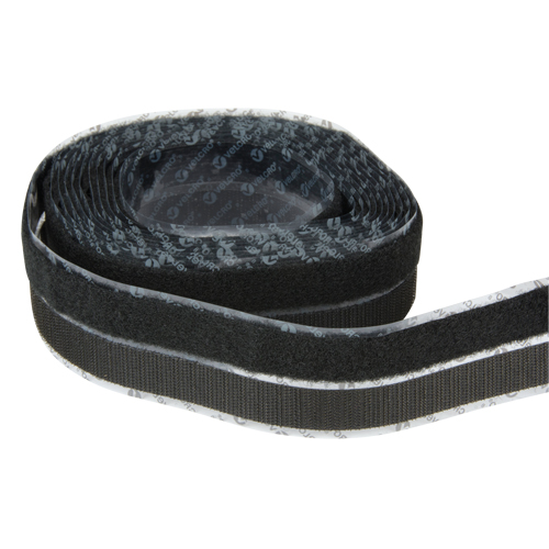 Fastener, Hook & Loop, 15' x 3/4", Adhesive, Black Infinity Industrial Services Inc.