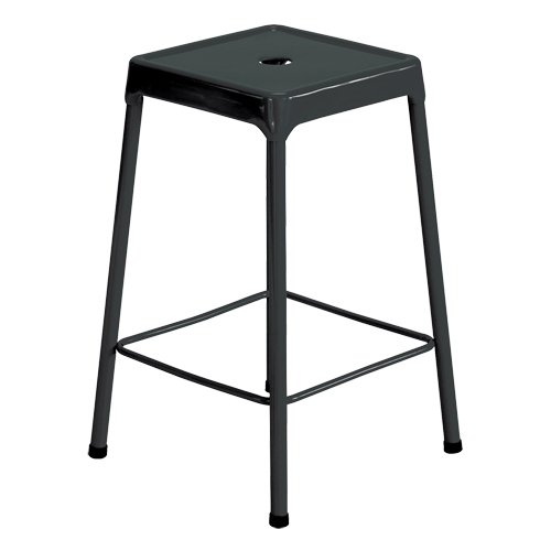 Tabouret en acier pour comptoir Safco, Stationnaire, Fixe, 25", Acier Si&egrave;ge, Noir Infinity Industrial Services Inc.
