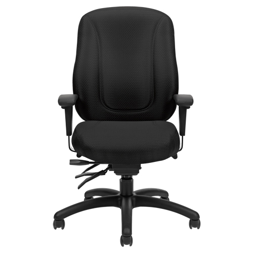 Overtime High Back Chair, Fabric, Black, 300 lbs. Capacity Infinity Industrial Services Inc.