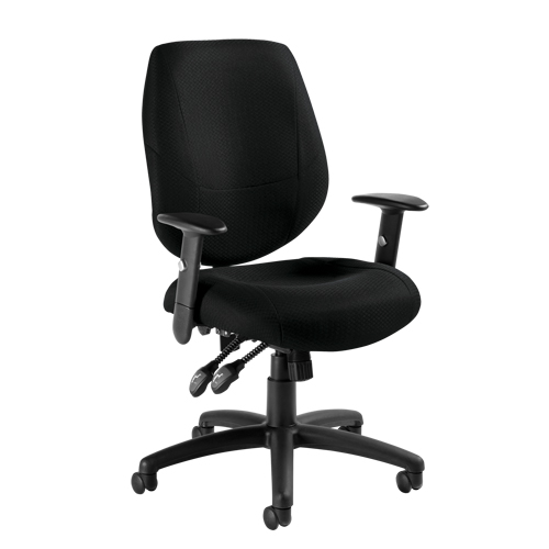 Chaise d'op&eacute;rateur Six 31, Tissu, Noir, Capacit&eacute; 250 lb Infinity Industrial Services Inc.