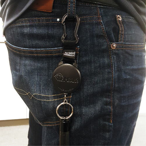 Mousqueton porte-cl&eacute;s r&eacute;tractable Securit, Polycarbonate, C&acirc;ble 28", Fixation Mousqueton Infinity Industrial Services Inc.