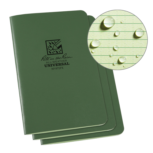 Carnet de notes, Couverture souple, Vert, 48 Pages, 4-5/8" , 7"  Infinity Industrial Services Inc.