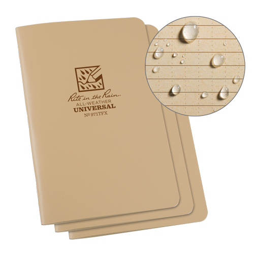 Notebook, Soft Cover, Tan, 48 Pages, 4-5/8" W x 7" L Infinity Industrial Services Inc.