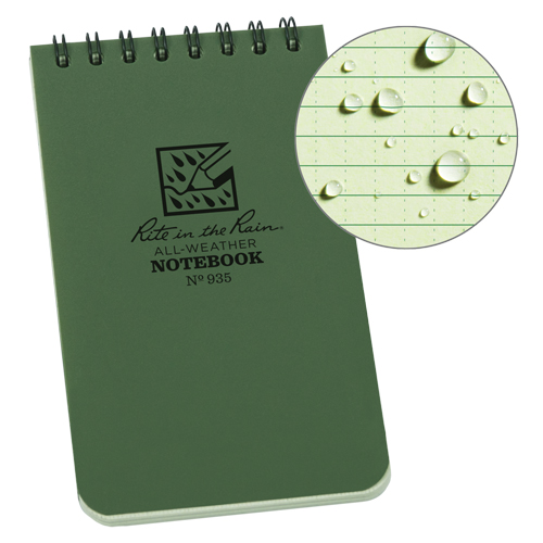 Pocket Top-Spiral Notebook, Soft Cover, Green, 100 Pages, 3" W x 5" L Infinity Industrial Services Inc.