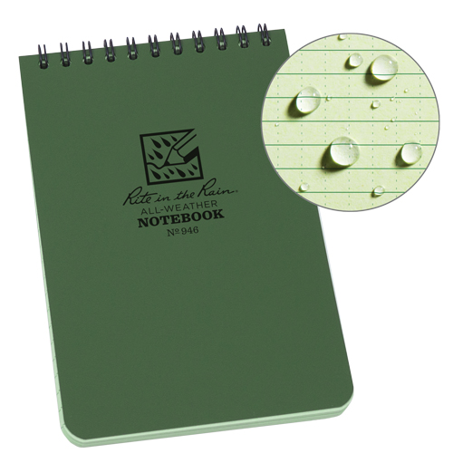 Pocket Top-Spiral Notebook, Soft Cover, Green, 100 Pages, 4" W x 6" L Infinity Industrial Services Inc.