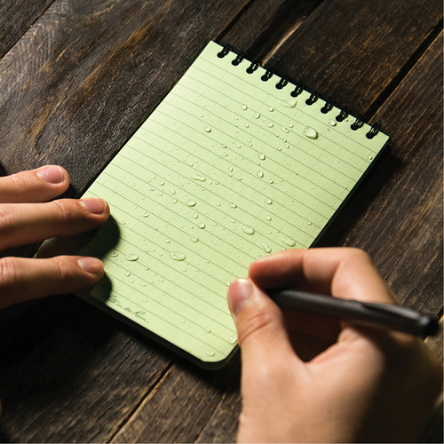 Pocket Top-Spiral Notebook, Soft Cover, Green, 100 Pages, 4" W x 6" L Infinity Industrial Services Inc.