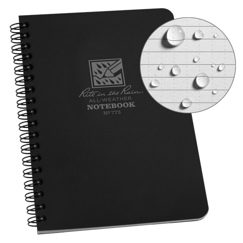 Side-Spiral Notebook, Soft Cover, Black, 64 Pages, 4-5/8" W x 7" L Infinity Industrial Services Inc.