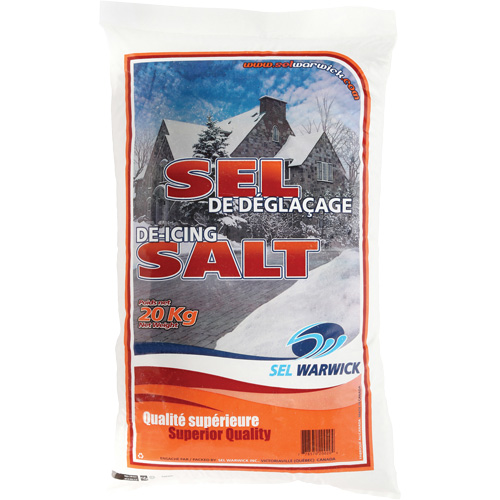 Ice Melting Salt, 44.1 lbs. (20 kg), Bag, -10°C (14°F) Infinity Industrial Services Inc.
