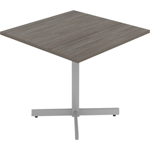 Tables de caf&eacute;t&eacute;ria, 36" lo x 36" la x 29-1/2" h, Dessus de 1", Stratifi&eacute;, Gris/Blanc Infinity Industrial Services Inc.