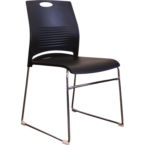 Chaises empilables s&eacute;rie Activ, Plastique, Hauteur 23", Capacit&eacute; 275 lb, Noir Infinity Industrial Services Inc.