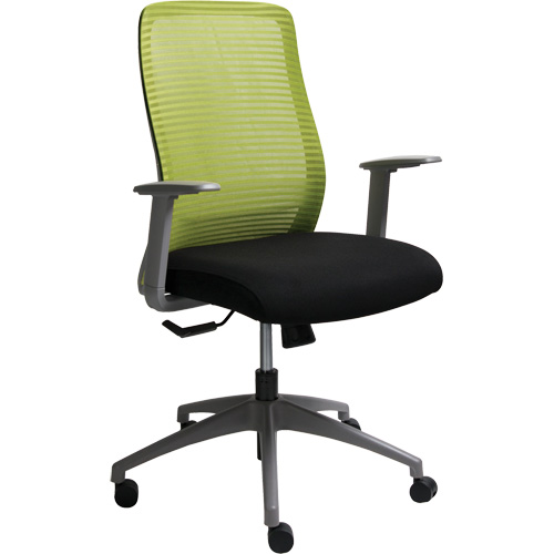 Chaise de bureau ajustable s&eacute;rie Era, Tissu/Mailles, Vert, Capacit&eacute; 275 lb Infinity Industrial Services Inc.