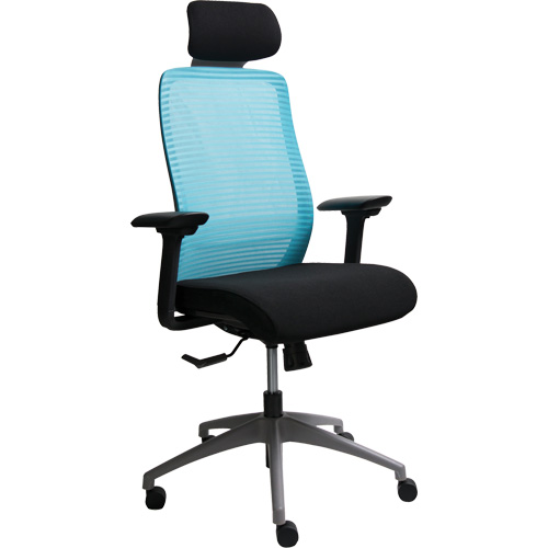 Chaise de bureau ajustable s&eacute;rie Era avec appui-t&ecirc;te, Tissu/Mailles, Bleu, Capacit&eacute; 275 lb Infinity Industrial Services Inc.