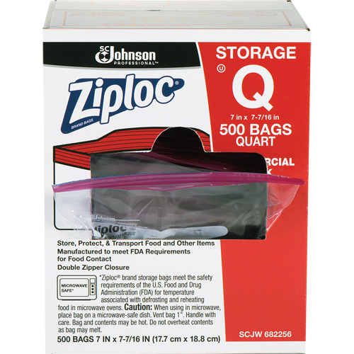 Ziploc&reg; Double Zip Food Storage Bags Infinity Industrial Services Inc.