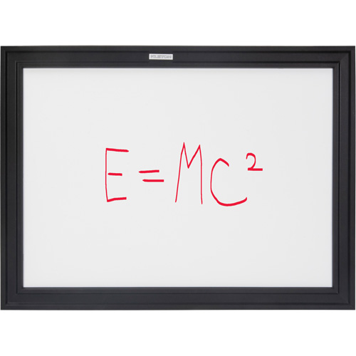 Black MDF Frame Whiteboard, Dry-Erase/Magnetic, 24" W x 18" H Infinity Industrial Services Inc.