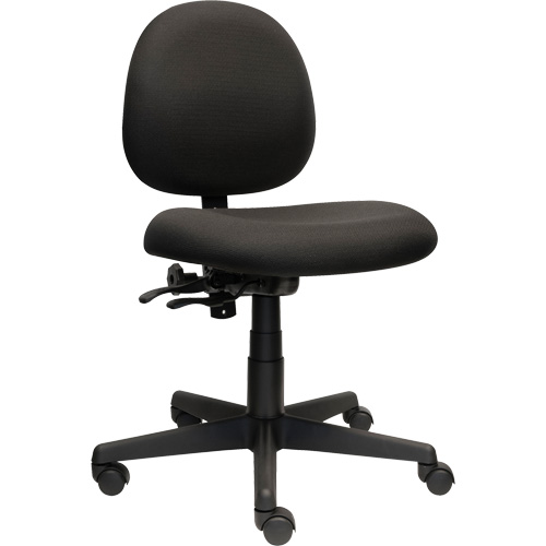 Chaise de travail &agrave; dossier bas Aspen, Tissu, Noir, Capacit&eacute; 275 lb Infinity Industrial Services Inc.
