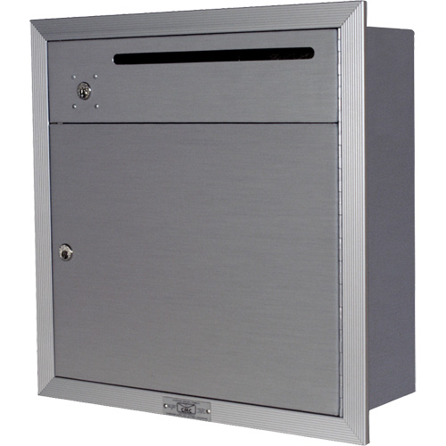 Recessed Collection Box, Wall -Mounted, 12-3/4" x 16-3/8", 2 Doors, Aluminum Infinity Industrial Services Inc.