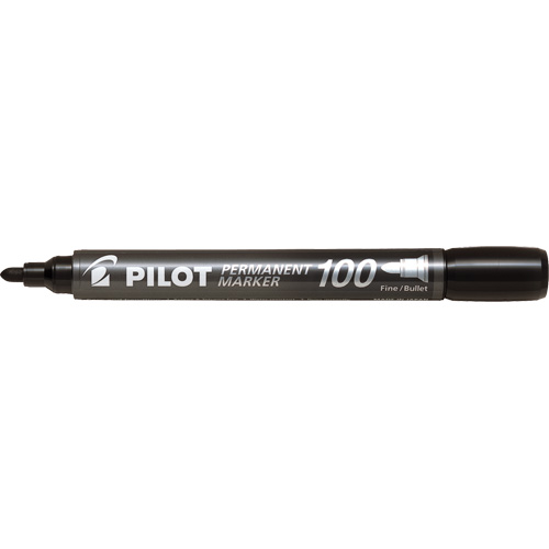 Pilot 100 Permanent Marker, Bullet, Black Infinity Industrial Services Inc.
