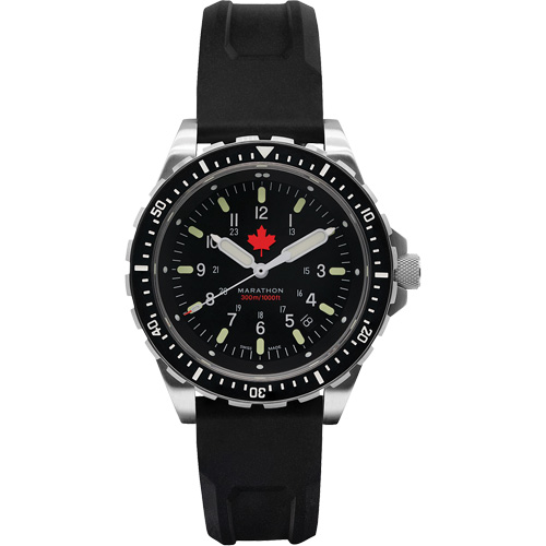 Red Maple Jumbo Diver's Quartz Watch, Digital, Battery Operated, 46 mm, Black Infinity Industrial Services Inc.