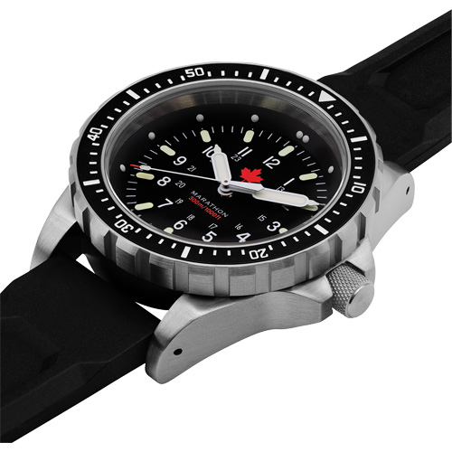Red Maple Jumbo Diver's Quartz Watch, Digital, Battery Operated, 46 mm, Black Infinity Industrial Services Inc.