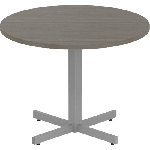 Table ronde &agrave; hauteur r&eacute;glable Newland, 36" lo x 36" la x 29" h, Dessus de 1", Stratifi&eacute;, Brun Infinity Industrial Services Inc.