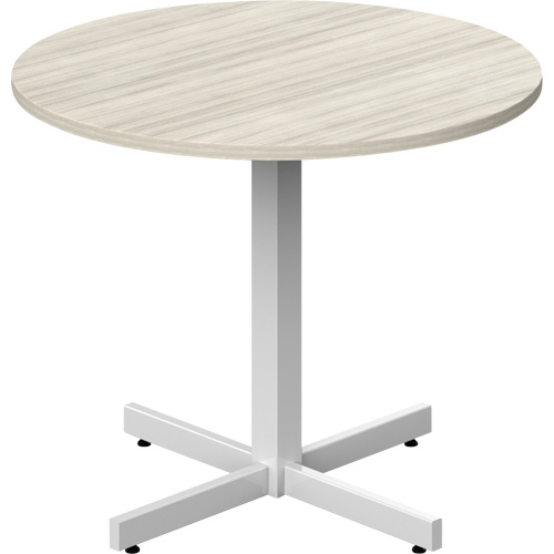 Newland Height-Adjustable Round Table, 36" L x 36" W x 29" H, 1" Top, Laminate, Tan Infinity Industrial Services Inc.