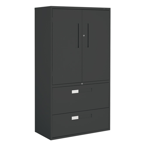 Armoire Multi-Stor, Acier, 3 Tablettes, 65-1/4" h x 36" la x 18" P, Noir Infinity Industrial Services Inc.