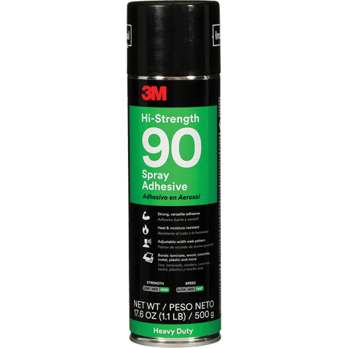 90 High Strength Adhesive, Clear, Aerosol Can Infinity Industrial Services Inc.