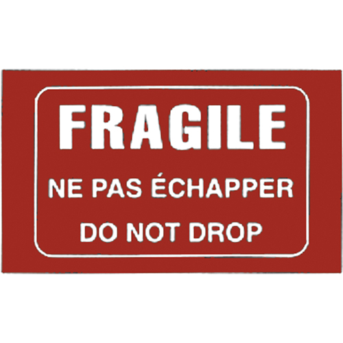 "Fragile" Bilingual Special Handling Labels, 5" L x 3" W, White on Red Infinity Industrial Services Inc.