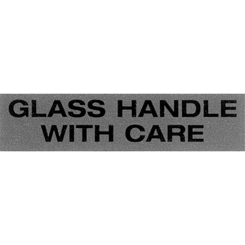 "Glass Handle with Care" Special Handling Labels, 5" L x 2" W, Black on Red Infinity Industrial Services Inc.