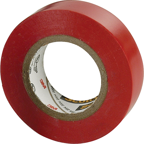 Scotch&reg; 35 Colour Coded Tape, 12.7 mm (1/2") x 6.1 m (20'), Red, 7 mils Infinity Industrial Services Inc.
