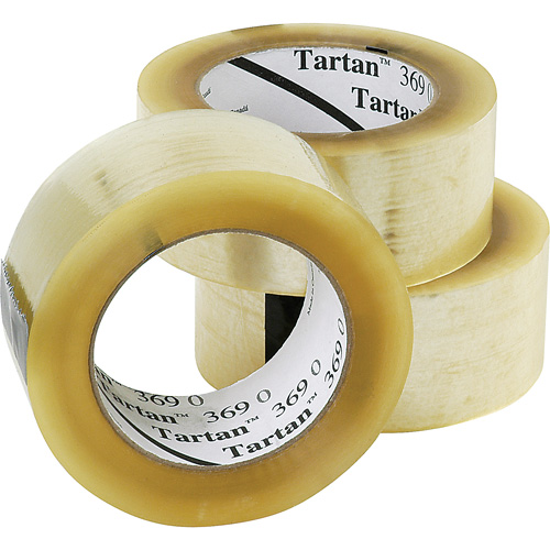 Ruban d'emballage Tartan 369, Adh&eacute;sif Acrylique, 1,6 mil, 48 mm (1-22/25") x 132 m (432') Infinity Industrial Services Inc.